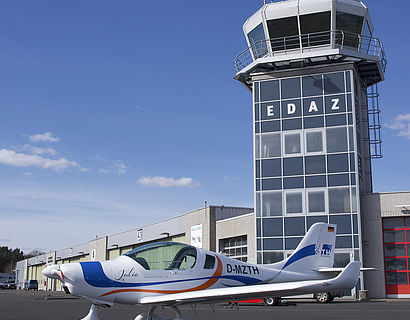 Forschungsflugzeug JULIA auf dem Flugplatz Schönhagen (EDAZ)