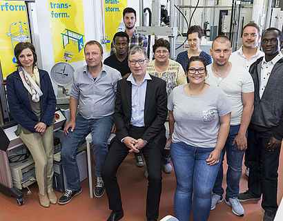 Team der Forschungsgruppe Polymere Hochleistungsmaterialien