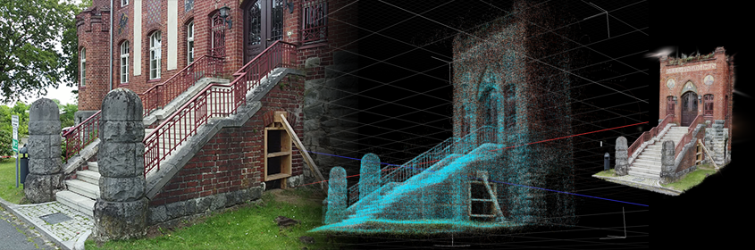 Paul-Gerhardt-Haus digitale Präservierung der Treppe mittels 3D-Scan