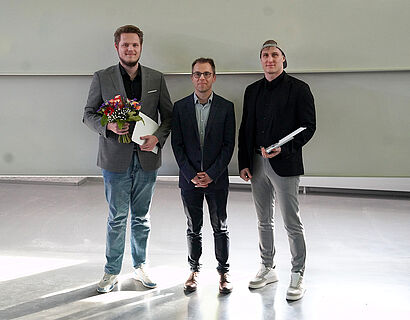 Hier sind die Preisträger "ERASER" von dem FuT Preis 2026 zu sehen.