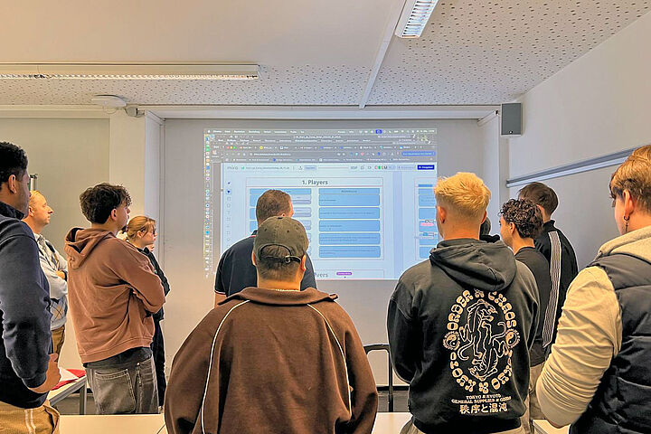 Impression aus dem Workshop – gemeinsame Entwicklung im Modul Start-up Camp 