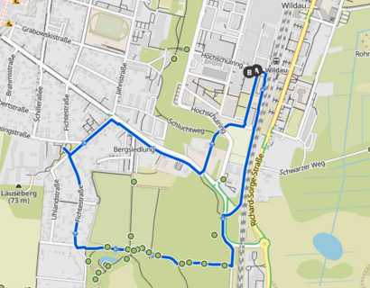 Wandertag-Strecke über 4 Kilometer
