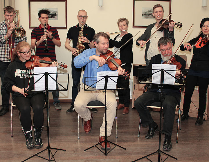 Unser Orchester bei der Probe