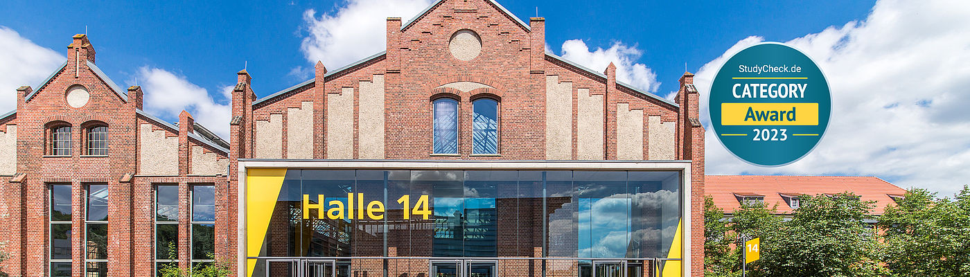 Bilder vom Campus der TH Wildau mit Logo des StudyCheck Category Awards 2023