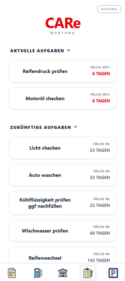 Kostenauswertung