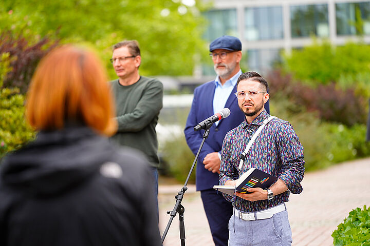 Ray Trautwein, Diversitätsmanager, bei der Eröffnung des Diversity-Tages 2025