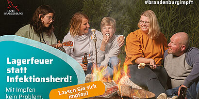 Bild zur cossmedialen Kampagne #brandenburgimpft des MSGIV