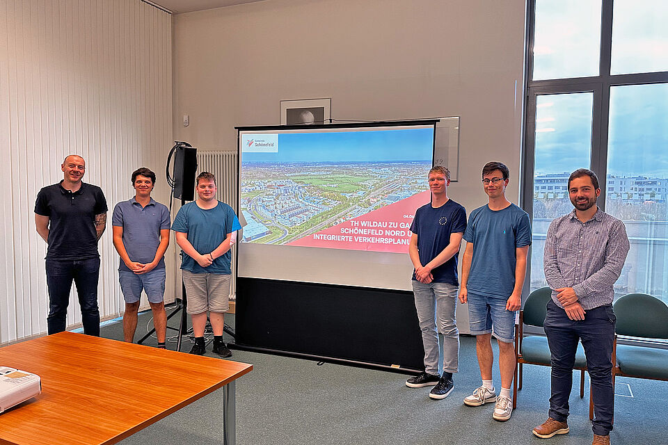 Studierende der TH Wildau besuchten am 4. Juni das Projekt Schönefeld Nord
