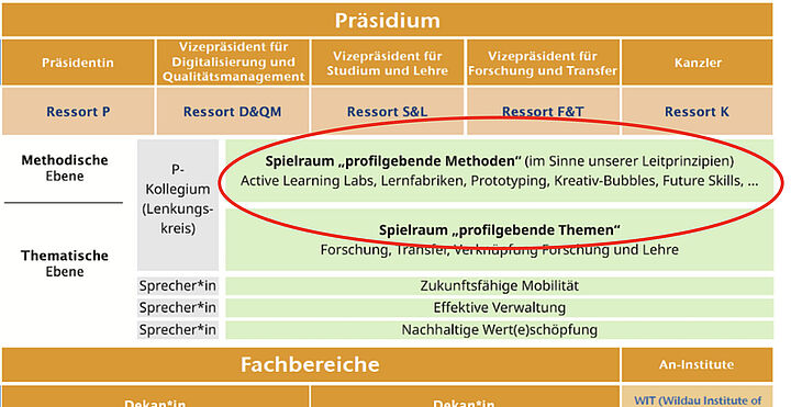 TH Wildau Organisationsstruktur