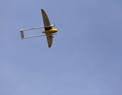 ATISS im Flugbetrieb in der Ansiht von unten