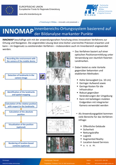 Ein Vorschaubild des Informations-Posters zum Projekt INNOMAP. Für eine barrierefreie Darstellung, klicken Sie die bitte auf den Link zum PDF-Download des Posters.