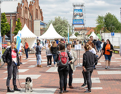 Hochschulinformationstag 2019 der TH Wildau Blick auf den Campus