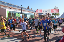 Läuferinnen und Läufer beim Start des Runners‘ Day im Jahr 2019 Bild: Bernd Kukuk / TH Wildau Läuferinnen und Läufer beim Start des Runners‘ Day im Jahr 2019