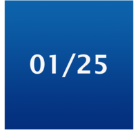 Blaues Icon mit Stern und der Aufschrift 01/25