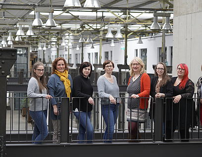 Familienbeauftragten der Hochschulen in Brandenburg beim Treffen in Halle 21 auf dem Wildauer Campus