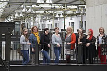Familienbeauftragten der Hochschulen in Brandenburg beim Treffen in Halle 21 auf dem Wildauer Campus