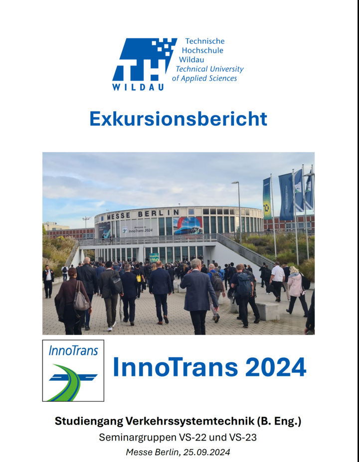 Exkursionsbericht Innotrans24 - Deckblatt