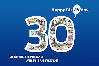 Grafik zum 30. Geburtstag der TH Wildau