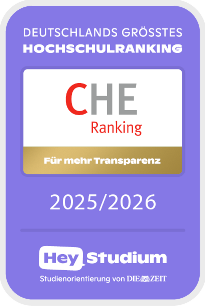 Siegel für das CHE Ranking 2025/2026