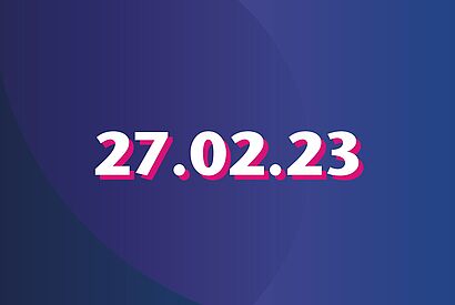Kachel mit Datum 27.02.2023
