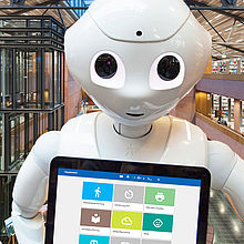 Bibliotheksroboter "Wilma" der TH Wildau geht vom 22.01- 23.01.20 in das öffentliche Voting um die Hochschulperle des Jahres 2019