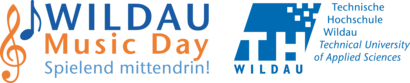 Logo des Wildau Music Day mit TH Wildau Logo