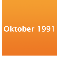 Icon 1991 mit orangenem Hintergrund