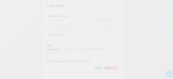 Projekt TaskMate aus WSF