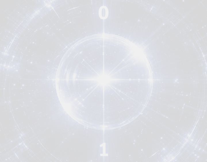 Künstlerische Darstellung eines Qubits