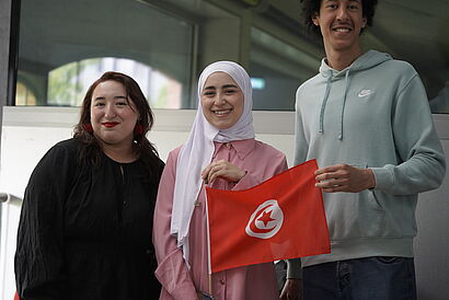Tunesiche Studierende auf dem Internationalen Nachmittag