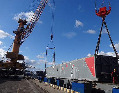 Bild Logistik-Praktikum Container-Transport