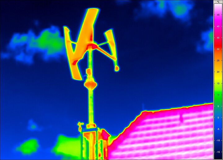 Kleinwindkraftanlage (Thermograpie)