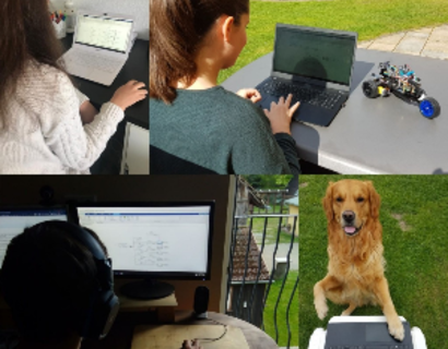 Arbeiten im HomeOffice - Collage HomeOffice, Corona