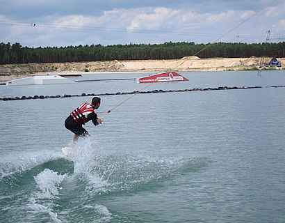 Marc auf Wasserski