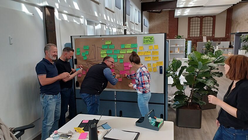 20231004 151402 01 Ein Workshop im Opp:Lab mit Gründer Guide Rafael Kugel und Teilnehmenden
