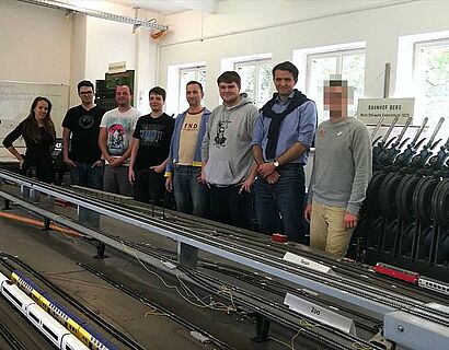 Gruppenfoto der Studenten beim Besuch des EBuEf an der TU Berlin