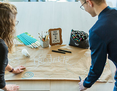 Projektbesprechung hinten