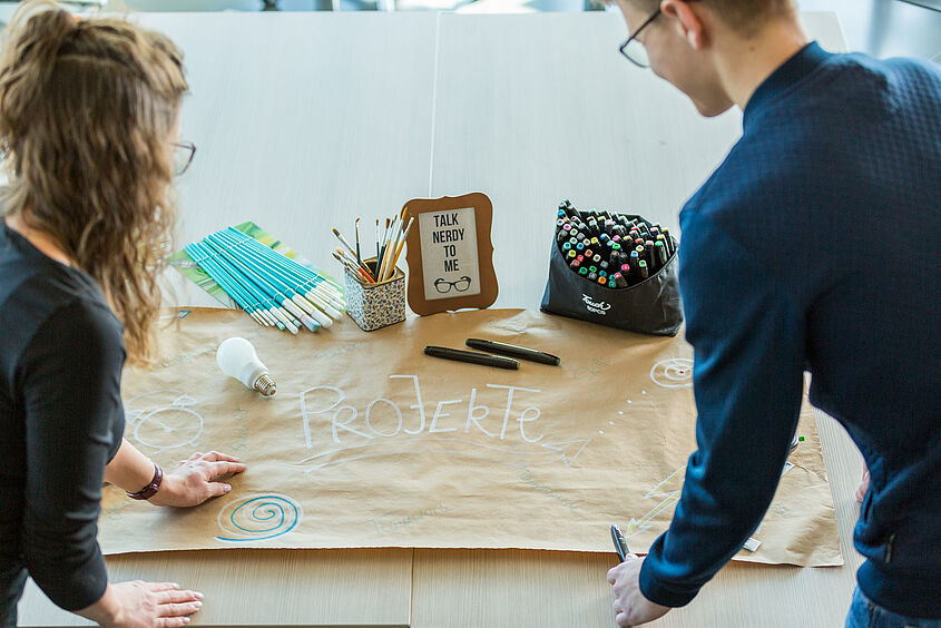 Projektbesprechung hinten