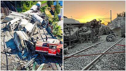 Unfallsituation im Bahnverkehr