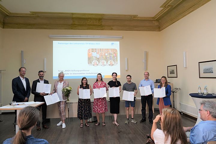 ... und das Team Radverkehr für den Aufbau des gleichnamigen Master-Studiengangs.