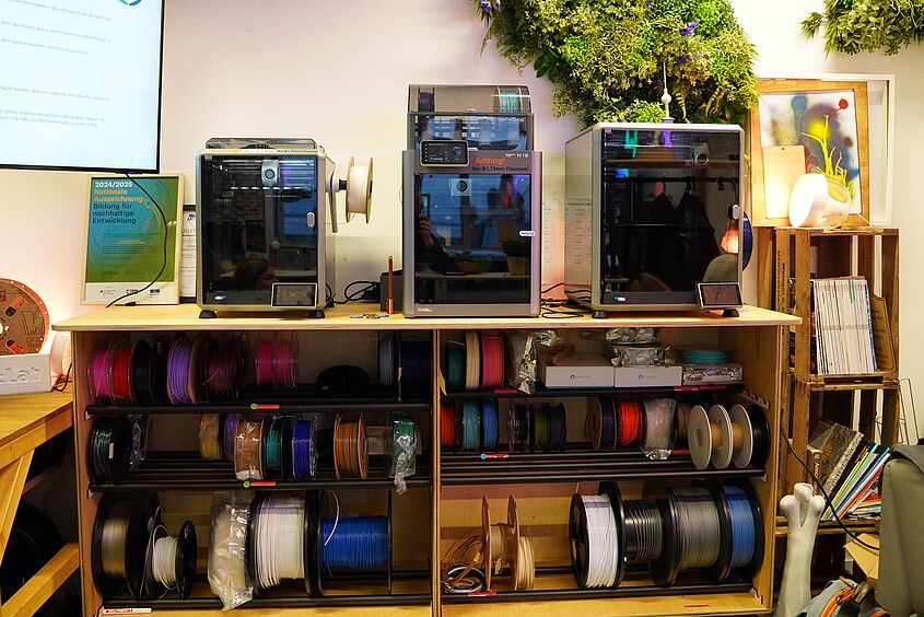 das Bild zeigt die Neusortierung des Filaments im ViNN:Lab