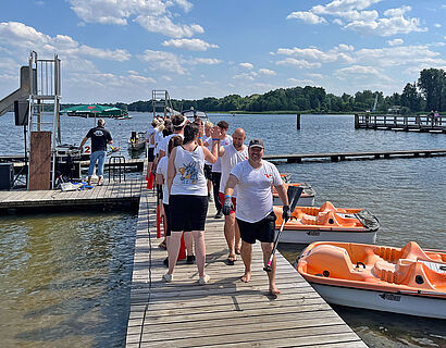 Drachenboot - ein glückliches Team