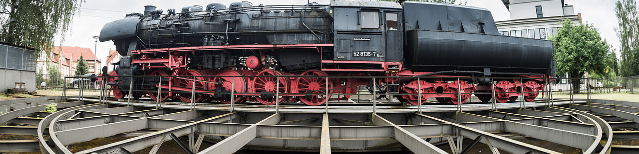 Foto Lokomotive auf Drehteller