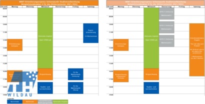 "MINT-Orientierungsexpress" WiSe 2021/22 Beispielstudienpläne Schwerpunkt Studienvorbereitung Beispielstudienpläne für den Schwerpunkt Studienvorbereitung im Rahmen des "MINT-Orientierungsexpress" zum WiSe 2021/22