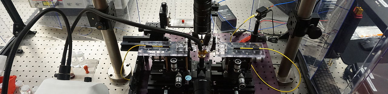 Aufbau zur Charakterisierung photonischer Bauteile