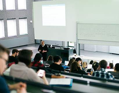 Studierene im Audimax