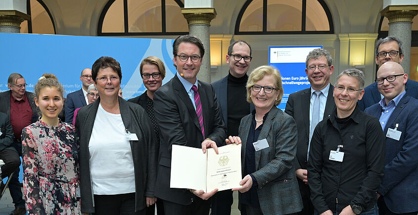Stiftungsprofessur Radverkehr Übergabe 06.02.2020 Stiftungsprofessur Radverkehr Übergabe 06.02.2020, Team der TH Wildau