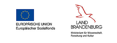 die Logos des Europäischen Sozial Fonds und des Ministeriums für Wissenschaft, Forschung und Kultur
