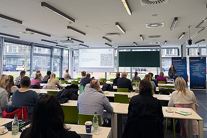Susan Schulz beim Netzwerktreffen Duales Studium