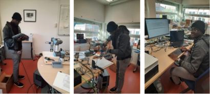 Ein Forscher arbeitet konzentriert an technischen Geräten in einem Labor.